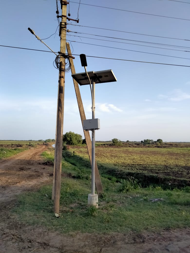 Donation of Solar Street Lights to 7 Villages at Nagayalanka,AP